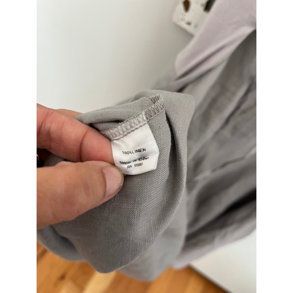 For Cynthia dress. Sleeveless linen-blend dress‎ with pockets. Lagenlook style - Picture 6 of 8